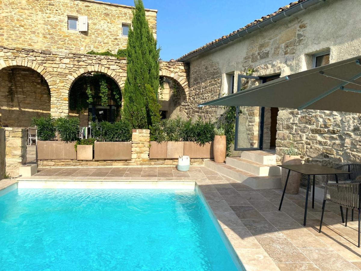 La Maison Des Vendangeurs - Table D'Hotes Le Soir Du Jeudi Au Dimanche- Jacuzzi - Balneo Spa - Acces Piscine Pour Toutes Les Chambres Sauf Studio Coquet- Piscine De Mai A Mi-Octobre Martignargues Eksteriør bilde